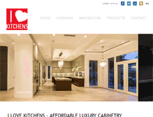 Tablet Screenshot of ilove-kitchens.com